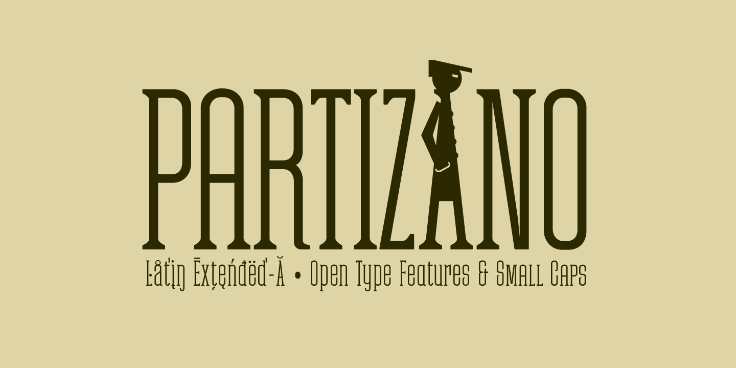 Przykład czcionki Partizano Serif